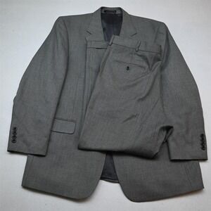 Statements 44R 34x30 Gray Madison Mens Jacket Pants Suit